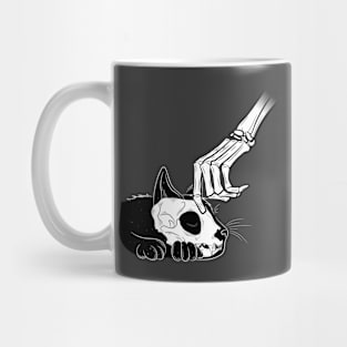 Skeleton and Kitty Mug